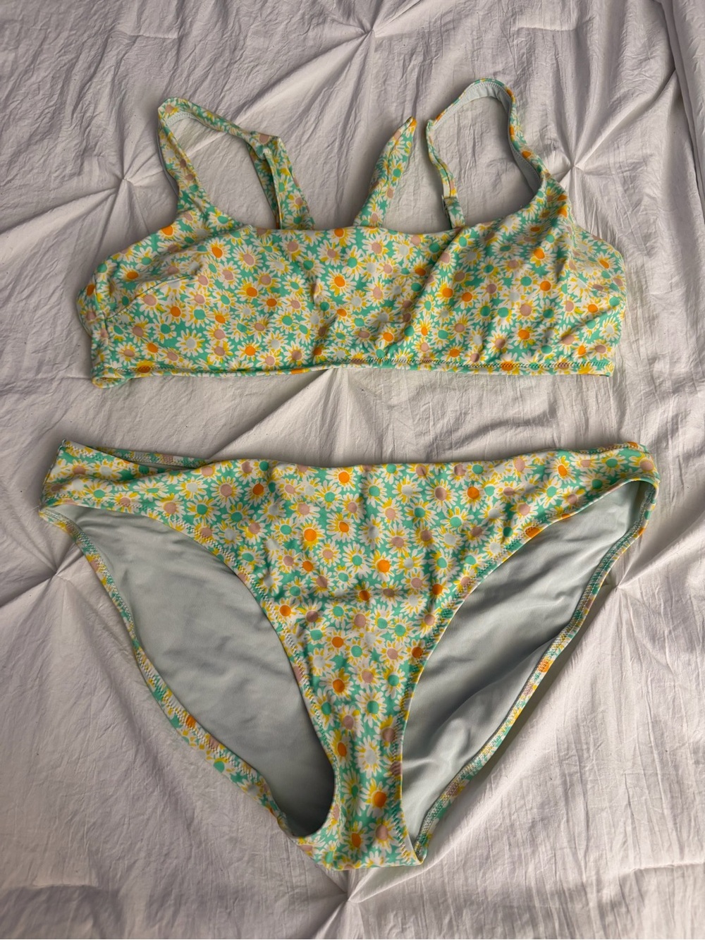 aerie - Daisy Print Bikini Top & Bottoms